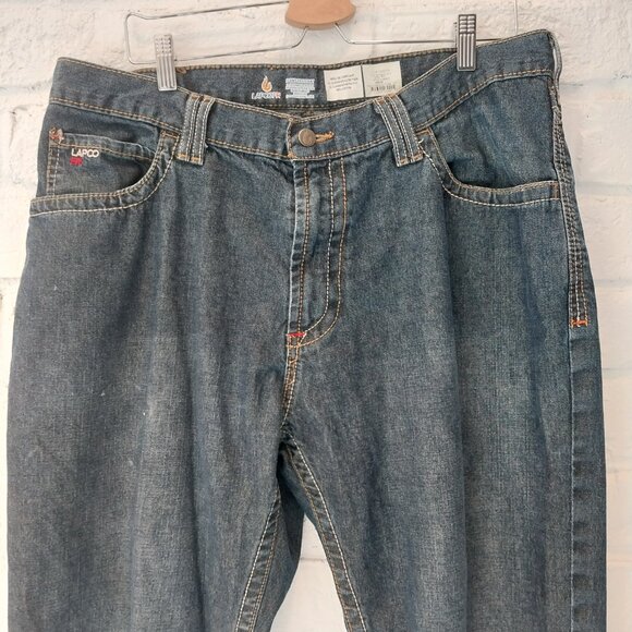 LAPCO FR Flame Resistant Jeans Mens 36 x 29 Blue (tag 38x36) Cat 2 Work Pants - Picture 4 of 11